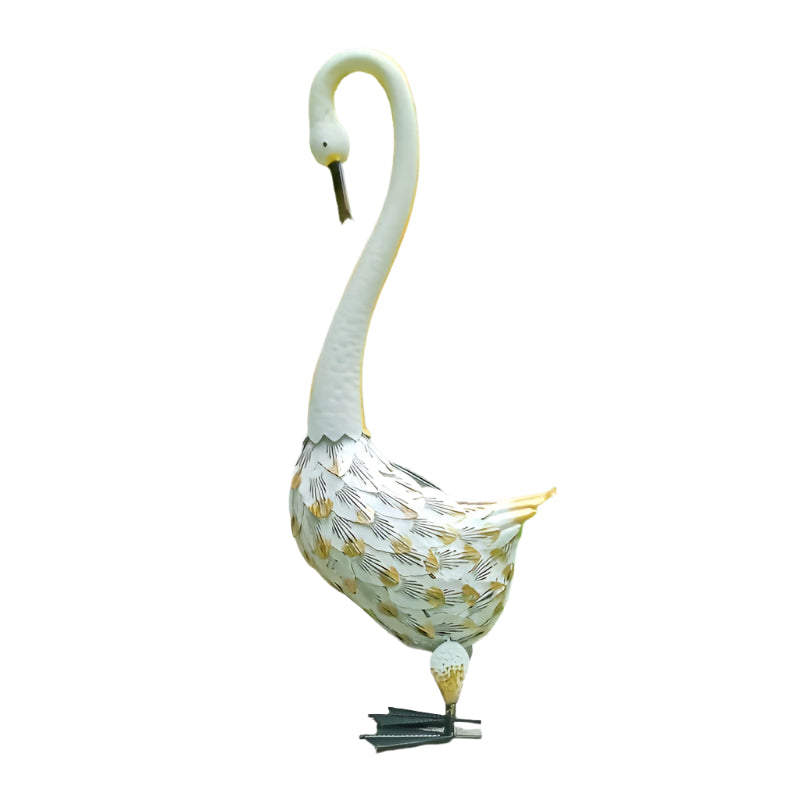 Solar Swan Garden Statue Outdoor