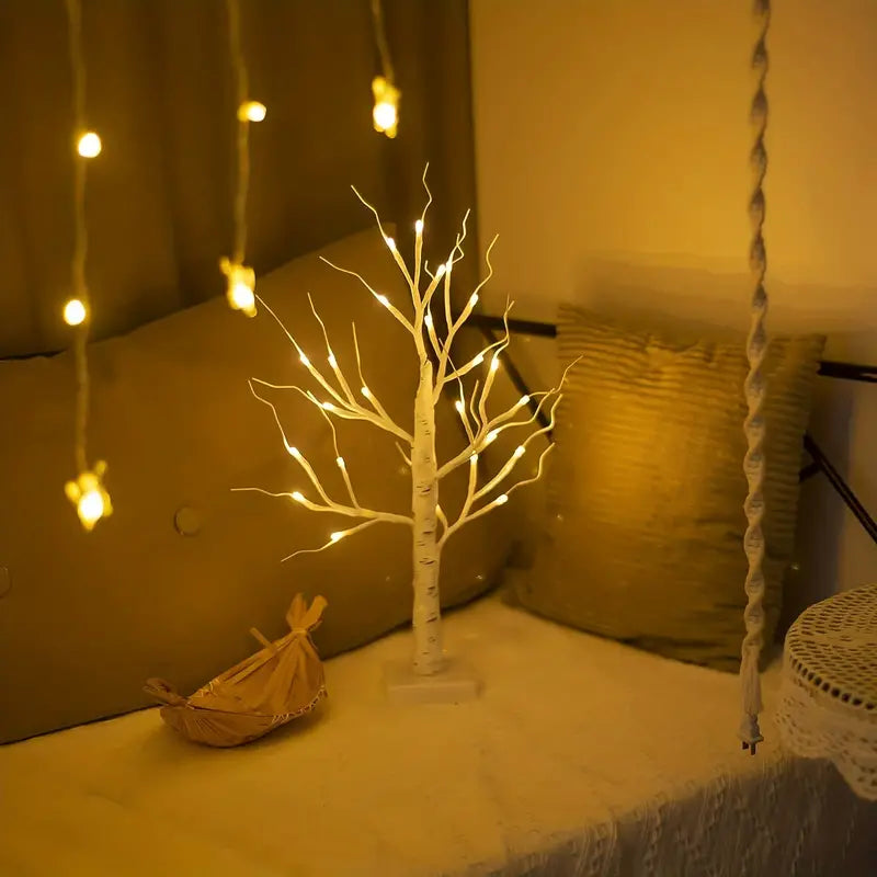 24LT 60.96cm Lighted Birch Tree - Warm White Christmas Lights