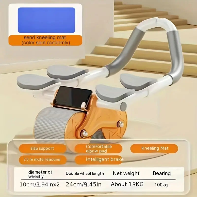 Rapid Rebound Abdominal Exercise Wheel - Dual-Wheel Design