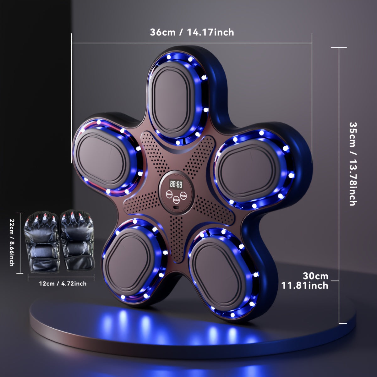 Smart Music Boxing Trainer Wall-Mounted Fitness Pad