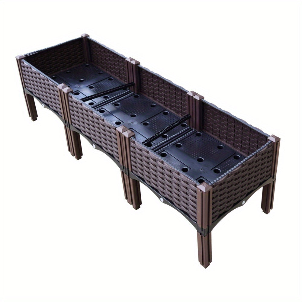 Raised Garden Bed Planter Box for Herbs & Vegetables