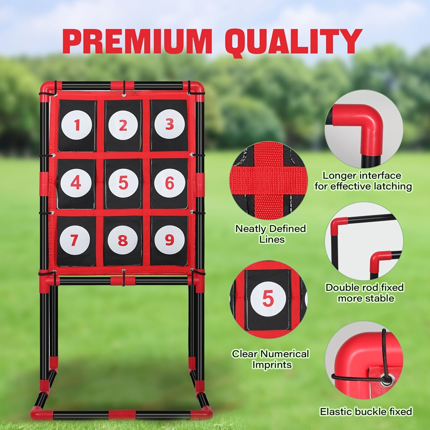 Baseball Strike Zone Target with Pockets