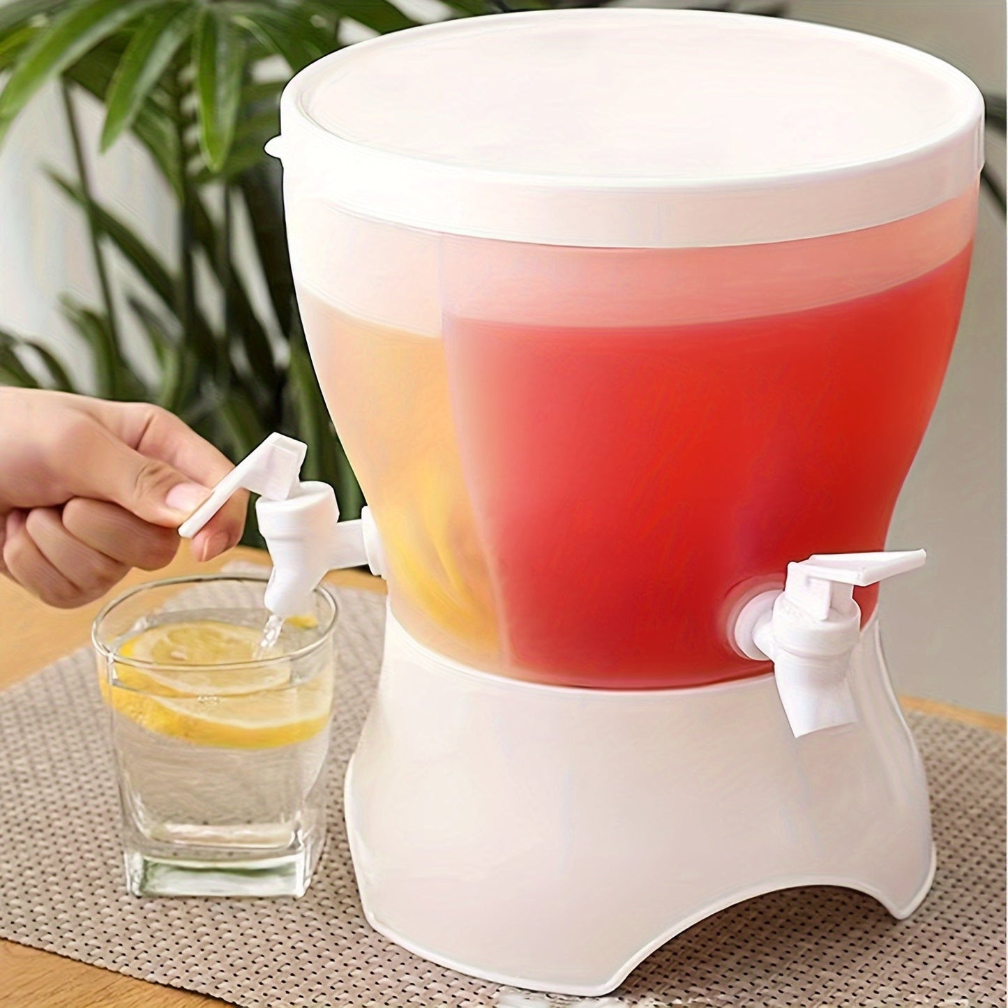 Rotary Beverage Dispenser with 3 Compartments
