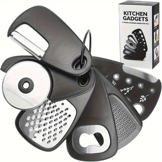 Kitchen Gadget Set Stainless Steel for RV & Camping (6pcs)