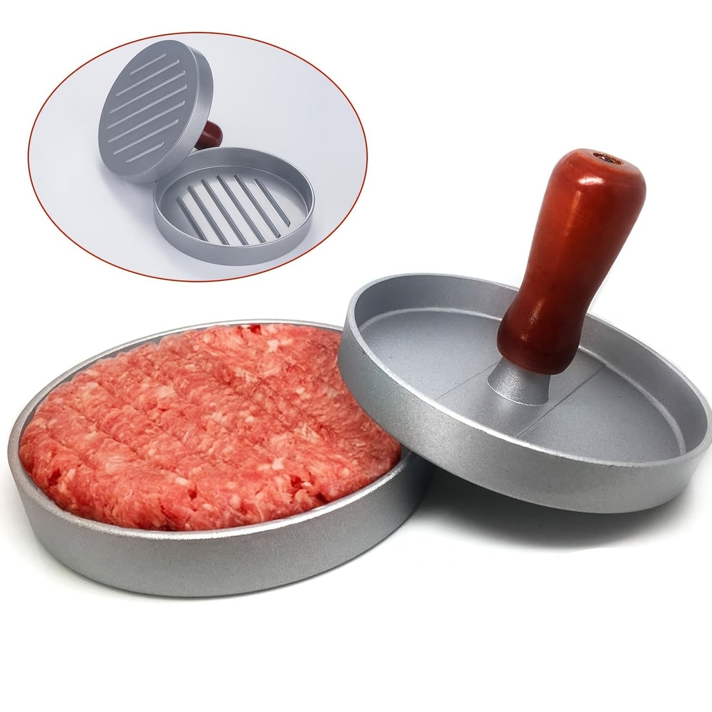Metal Burger Press with Non-Stick Coating