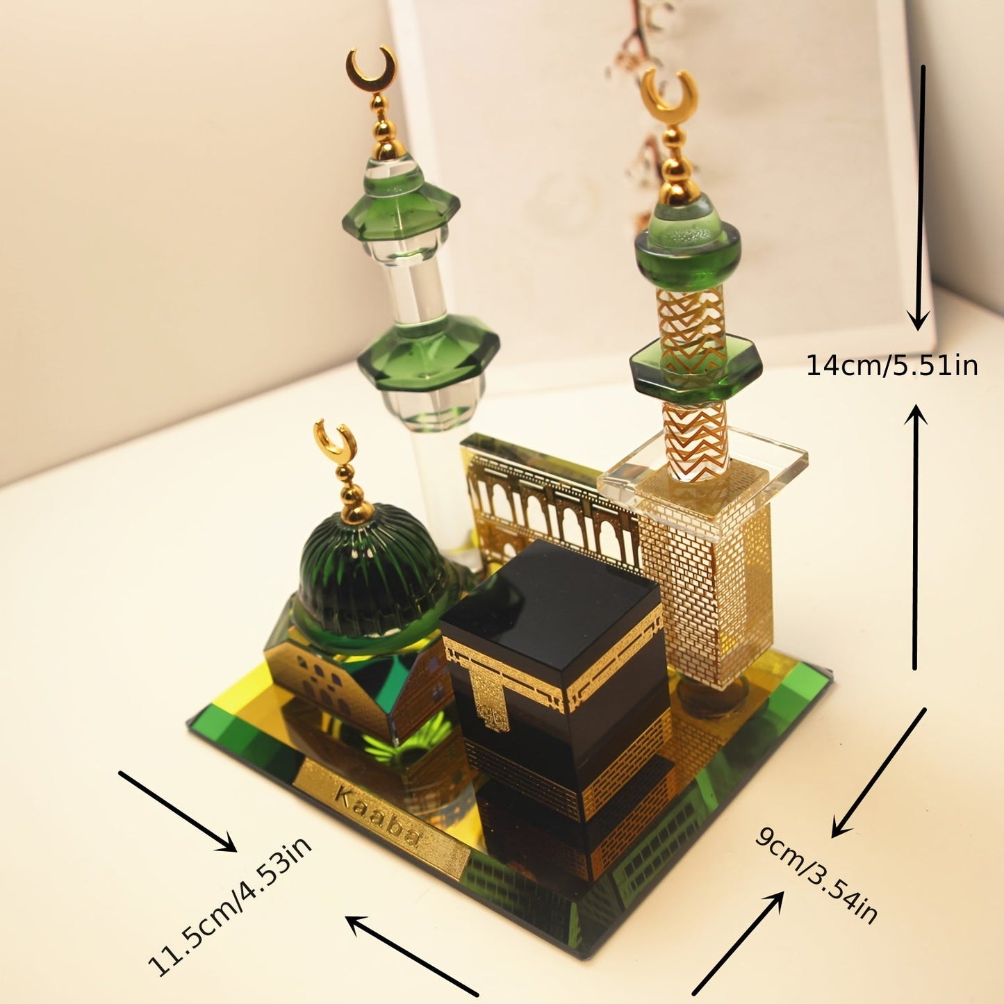 Classic Crystal Kaaba Model Desk Decoration