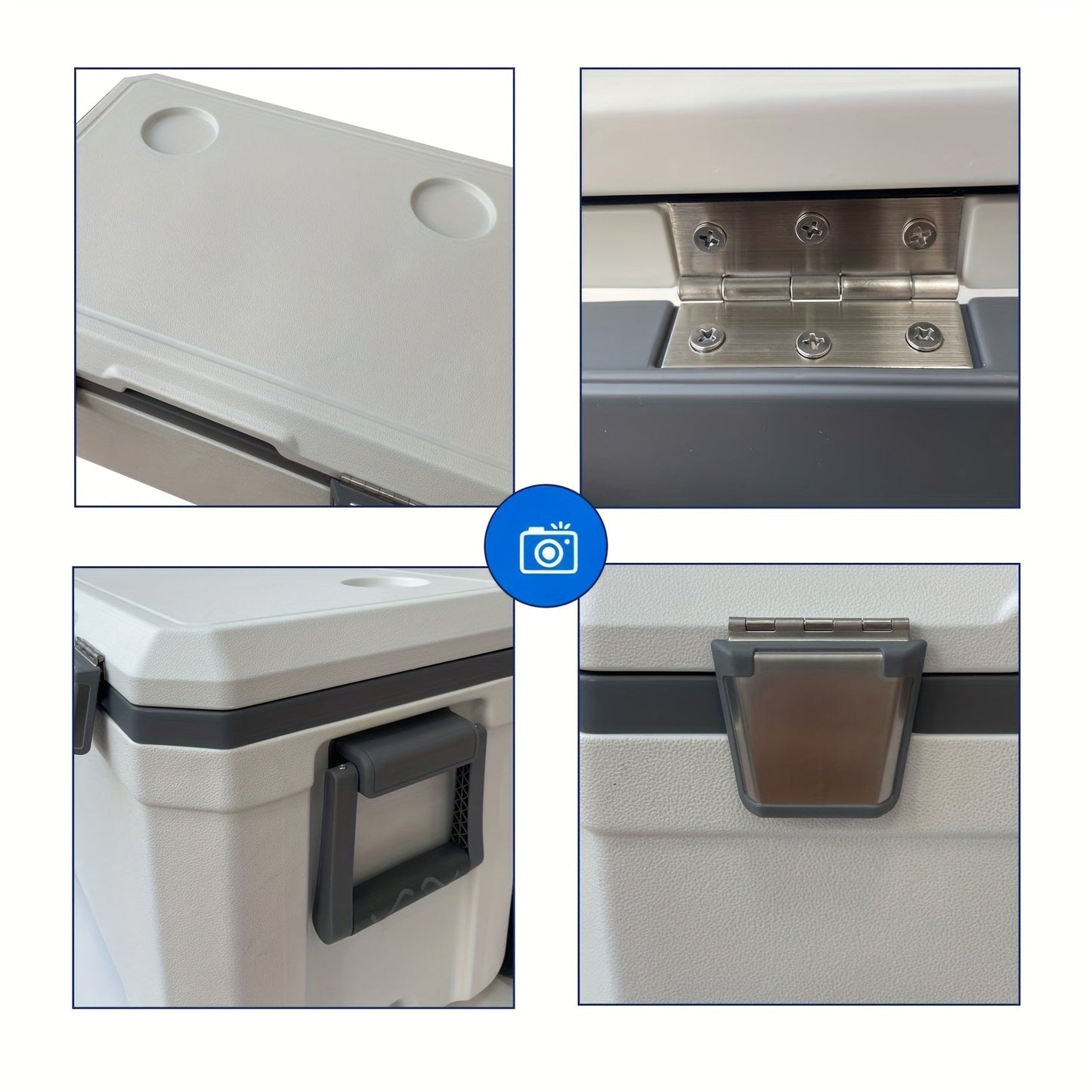 48 Quart Portable Camping Cooler Box