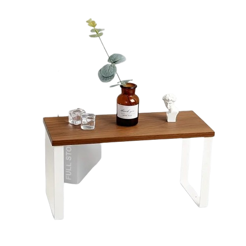 Achieve a tidy ironing setup with this versatile Desktop Iron Storage Rack