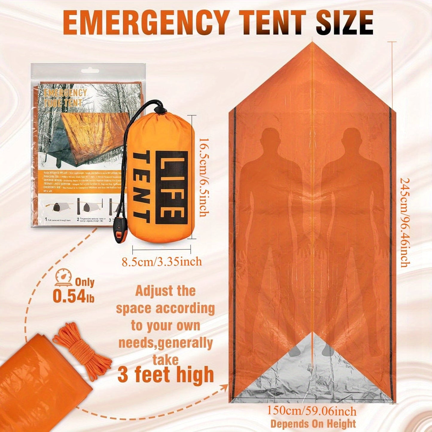 Survival Tent Kit for Outdoor Camping