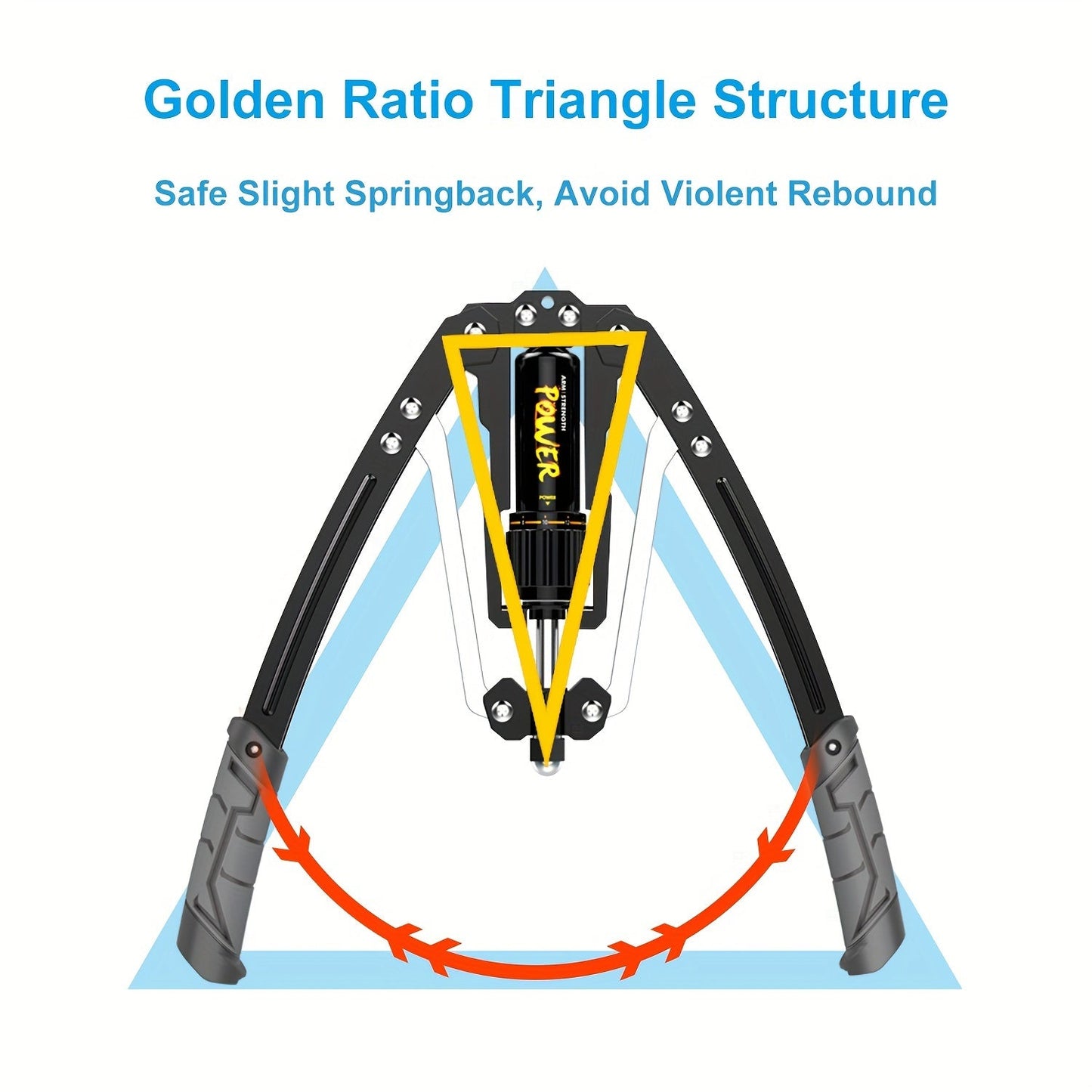 1pc Adjustable Arm Exerciser Chest Expander(Blue)