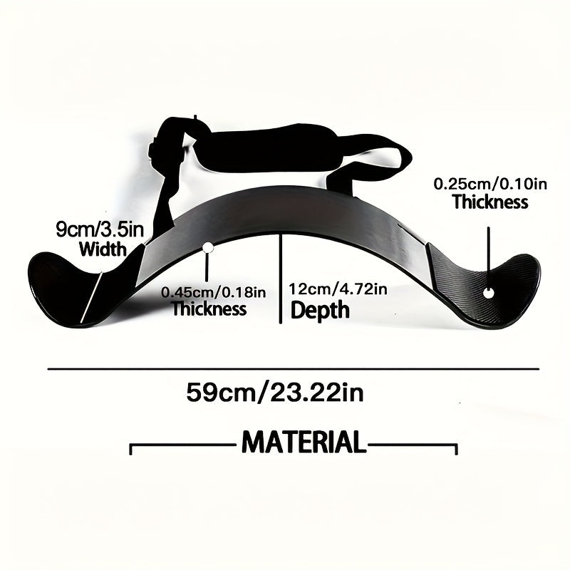 Arm Blaster for Biceps & Triceps - 24 Curl Support Board with Adjustable Belt(Black)