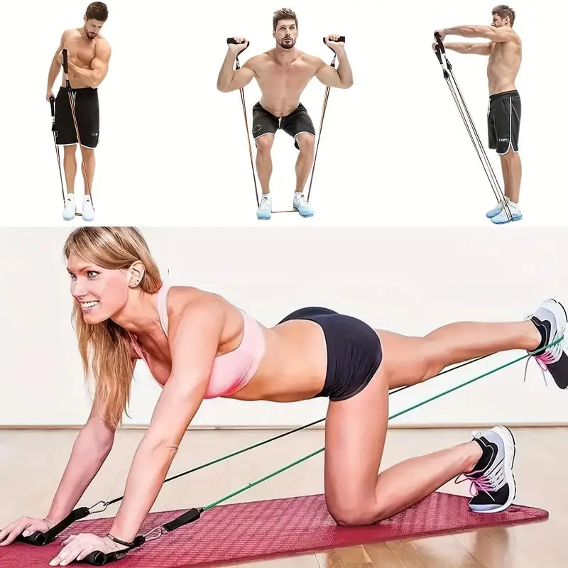 11pcs TPE Resistance Fitness Set - Ultimate Strength Trainer