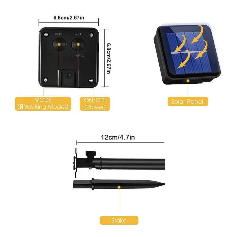 Twinkling Tidings: Festive Christmas Solar String Lights for Outdoor Brilliance