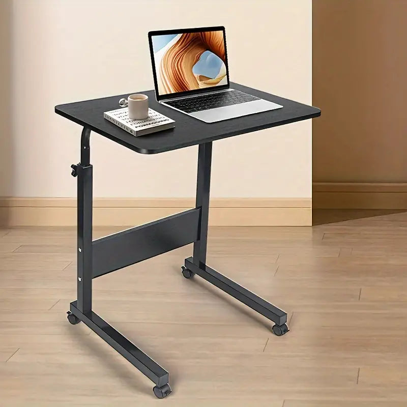 Black Lift Table Desk with Pulley to Adjust Height