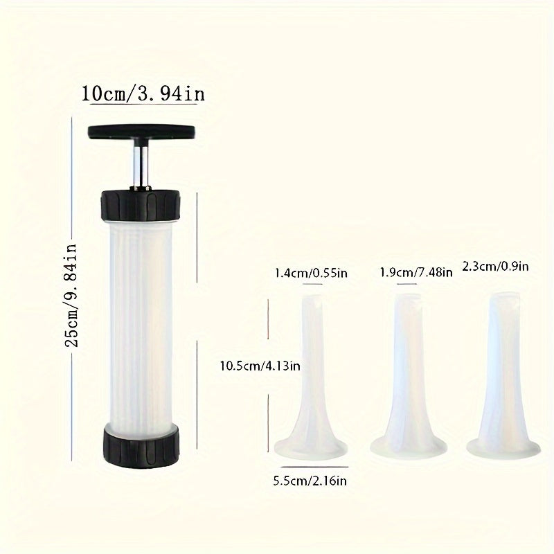 Manual Sausage Maker Kit Handheld Salami Filler