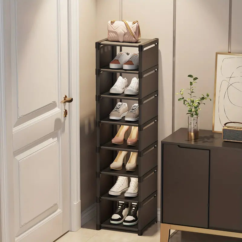 Step up your shoe storage with this space-saving tall rack