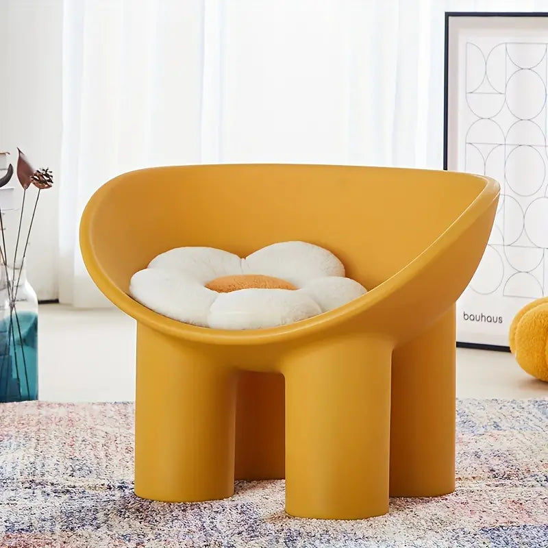 Elephant Leg Design Bench - Yellow