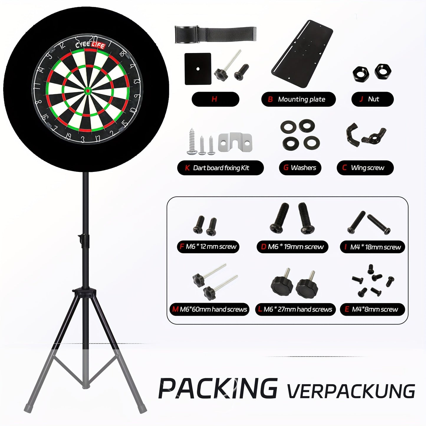 Dart Target Tripod Stand for All Ages