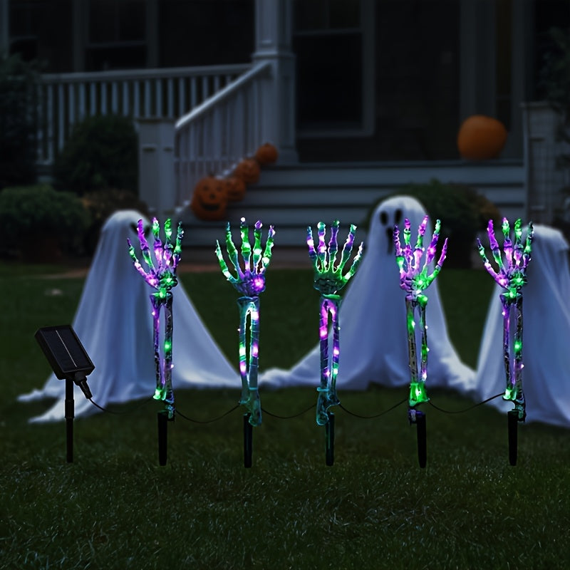 Solar Halloween Ghost Hand Lights Outdoor (5pcs)