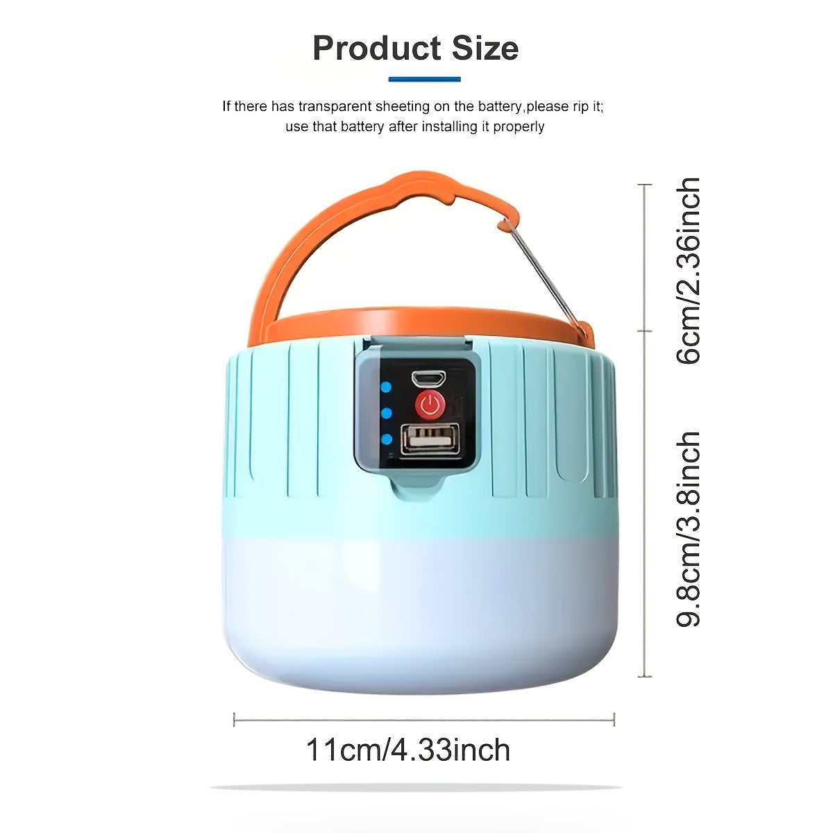 LED Solar Camping Lantern Rechargeable Portable Outdoor Light