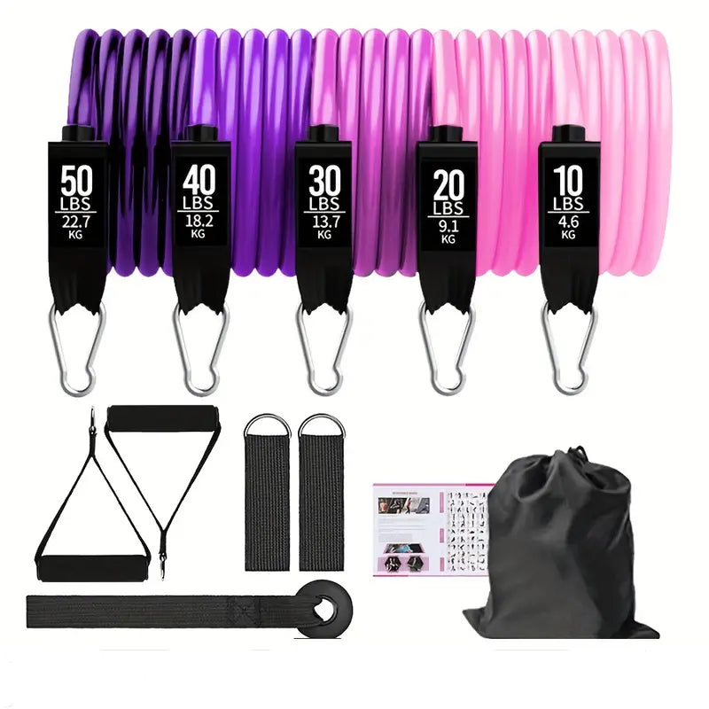 16pcs Resistance Bands Set