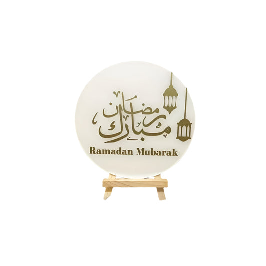 Acrylic Eid Mubarak Table Decor Signs (2pcs)