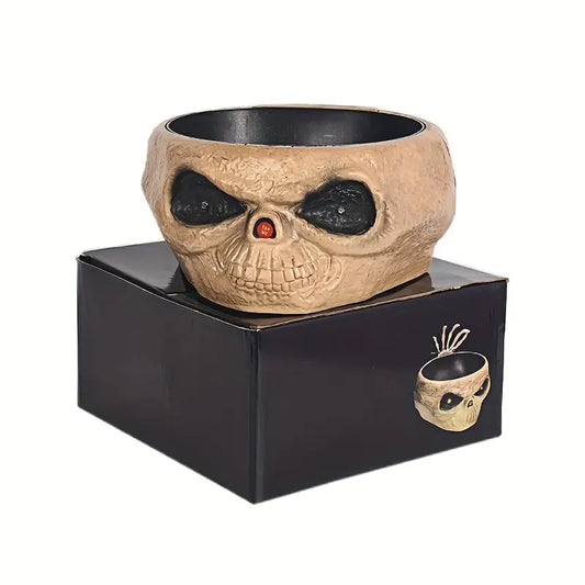 Pumpkin Hand Fruit Plate - Motion-Activated LED Eyes