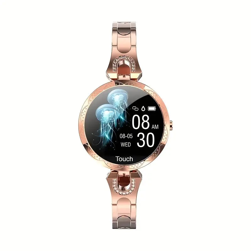Rose Golden Women's Smartwatch - Health, Fitness, Sleep Tracker