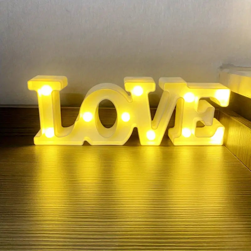 "Love Shape LED Decorative Light | Battery-Operated(Pure Heart White Love)