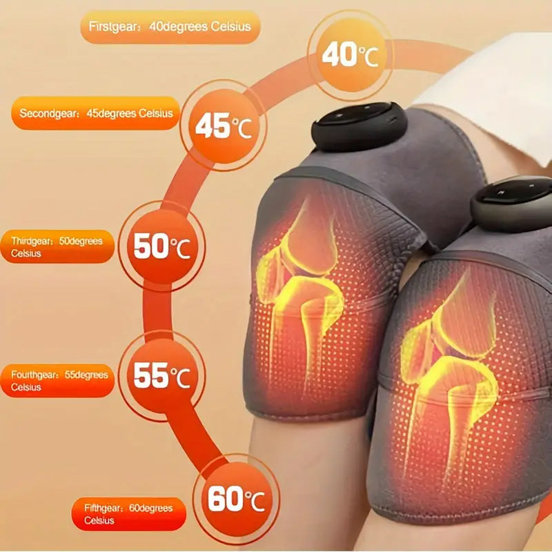 Vibration Heating Knee Massager - Electric Self-Heating Physiotherapy Instrument