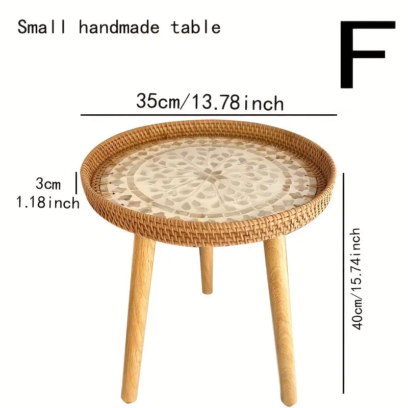 Understated elegance meets Nordic sensibilities in the Rattan Shell Table