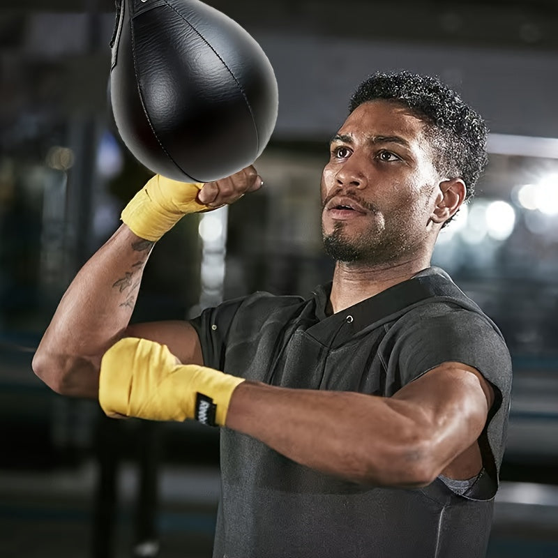 Pear-Shaped Boxing Speed Ball - Hanging Punching Bag(Black)