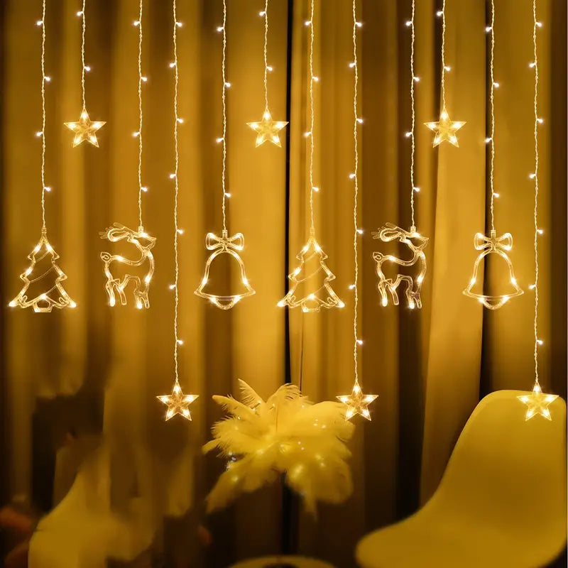 Merry & Bright: Christmas Curtain Illumination