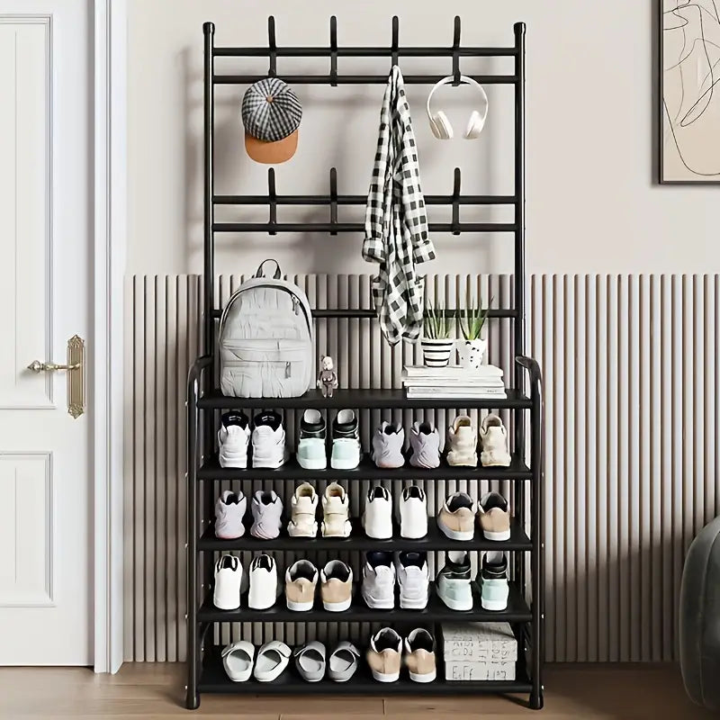 Two-in-One Wonder: A Shoe Rack and Coat Rack in Perfect Harmony
