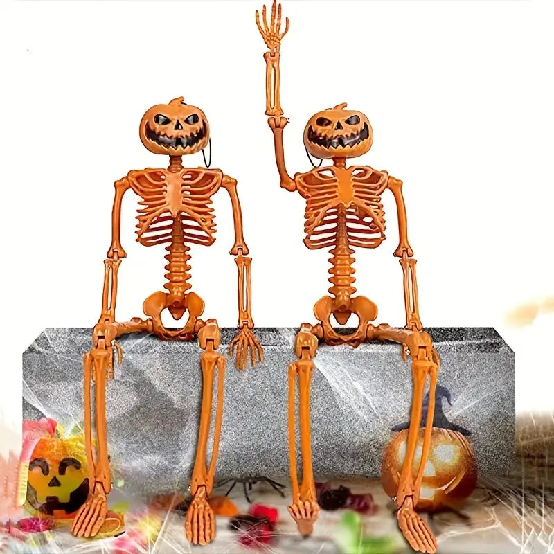 Harvest of the Macabre: Pumpkin Skull Display Stand