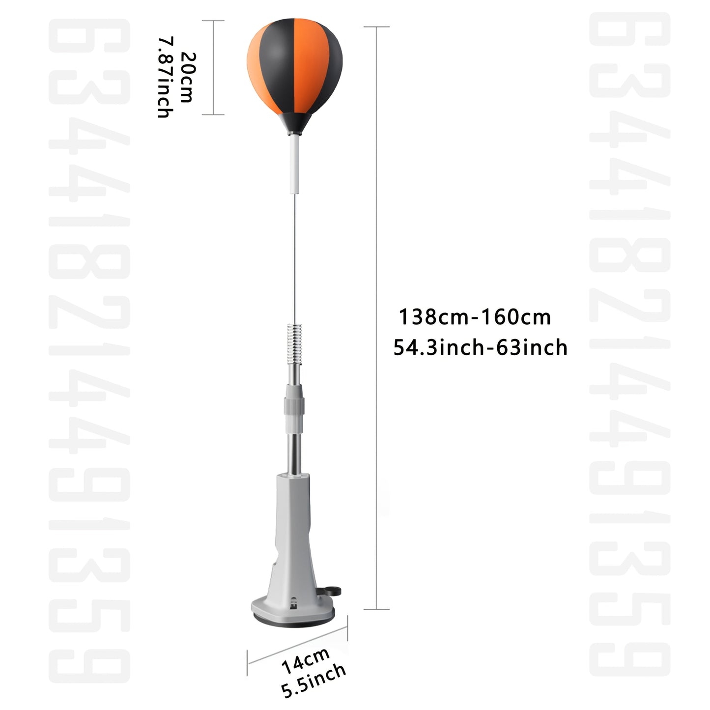 Inflatable Boxing Reflex Bag Adjustable Height Training