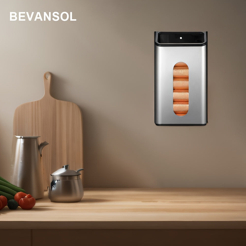 Wall-Mounted Stainless Steel Garbage Bag Dispenser
