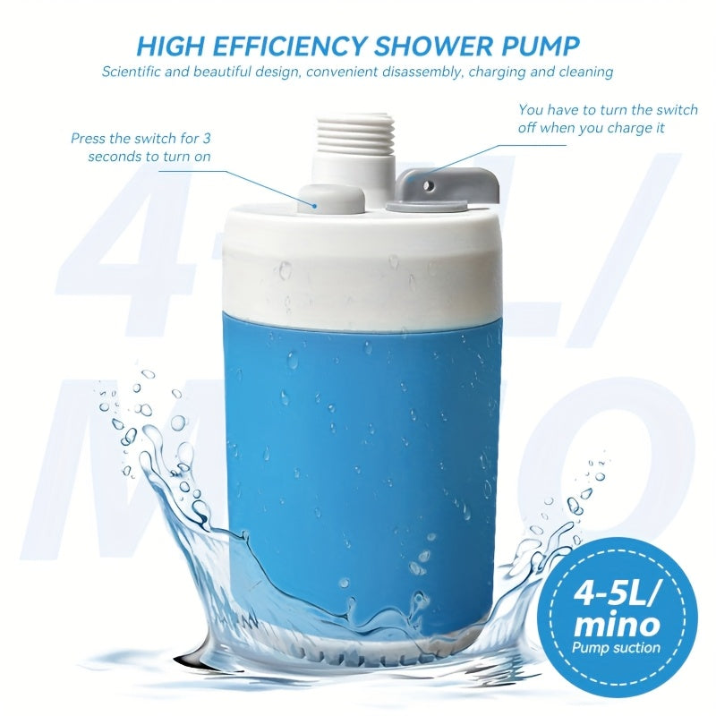 Portable Camping Shower with Rechargeable Battery
