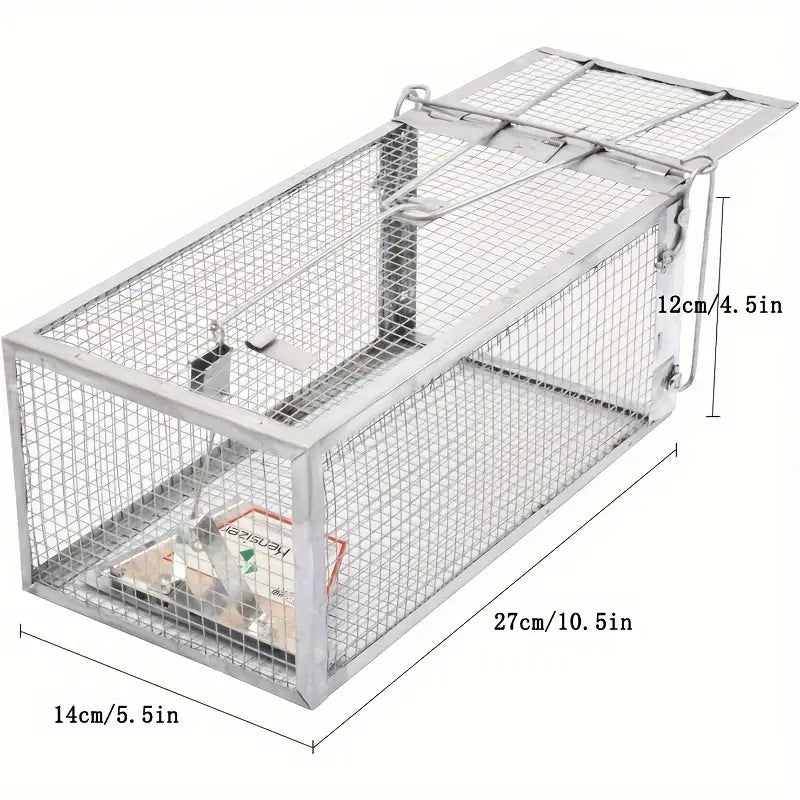 Humane Rat Trap - Metal Chipmunk and Rodent Trap (1pc)