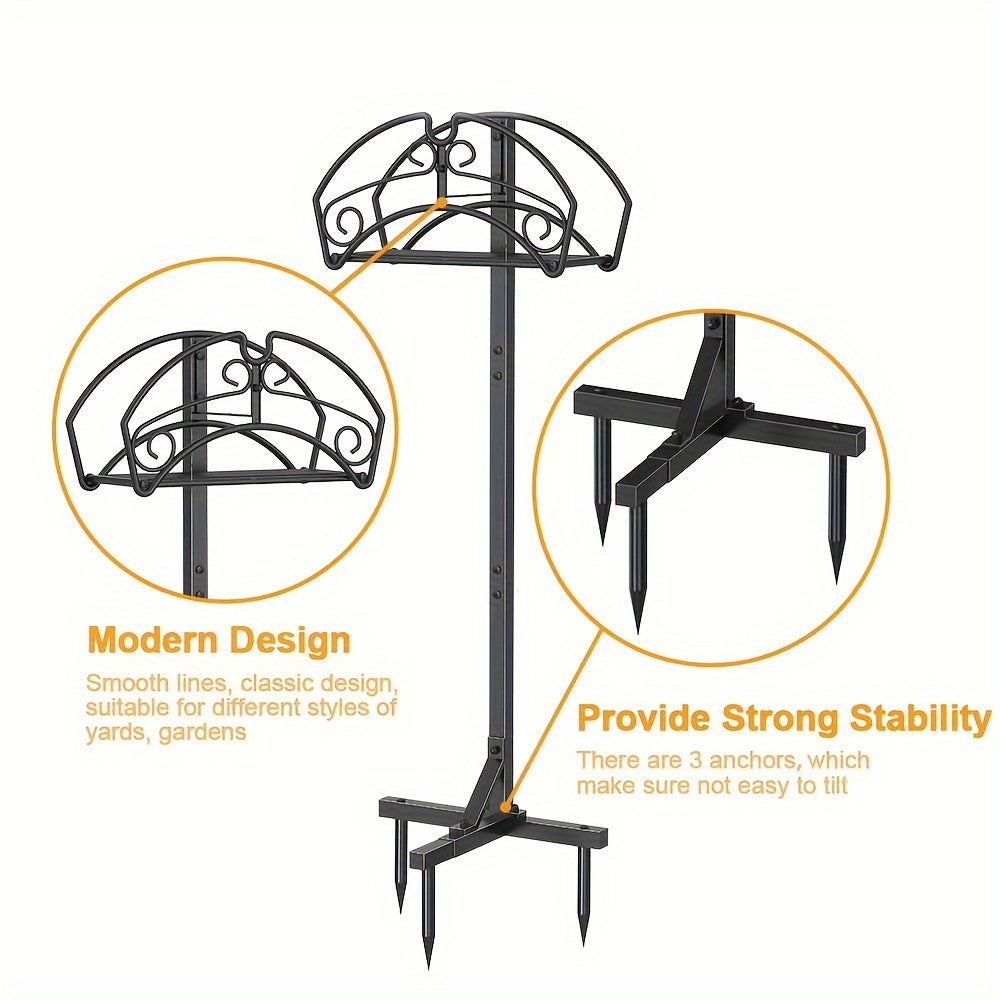 Freestanding Garden Hose Holder Rack