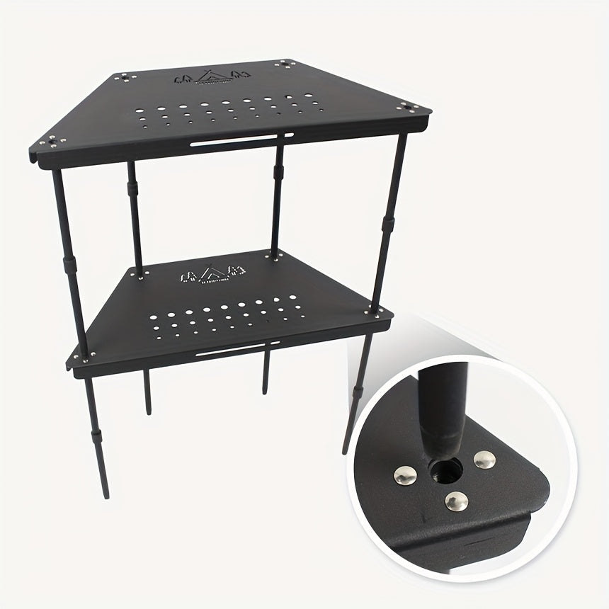 Aluminum Camping Table Non-Folding Hexagonal