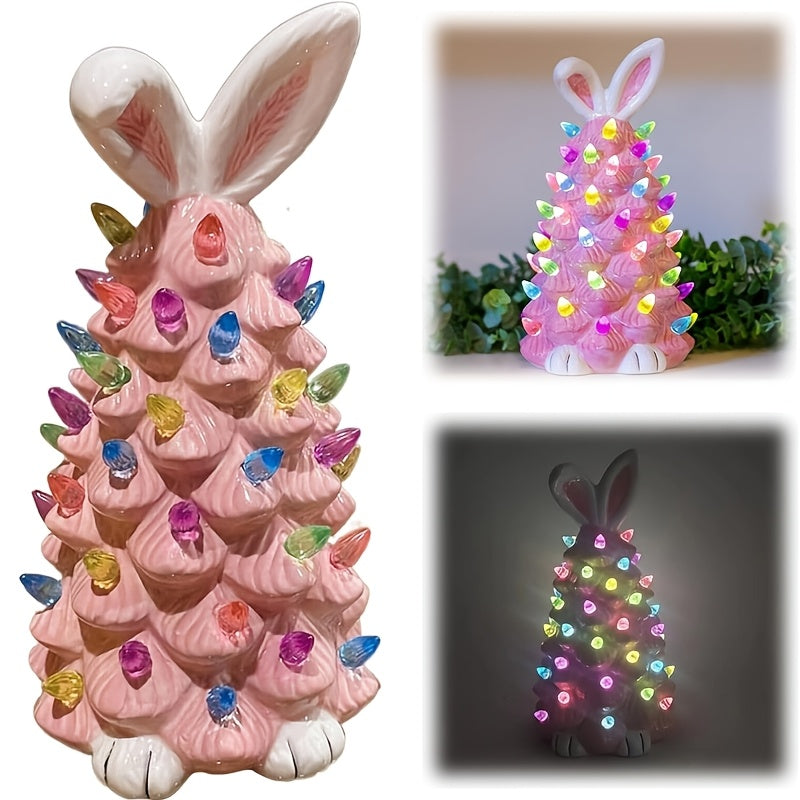 Easter Bunny Night Light with Uplight for Tabletop