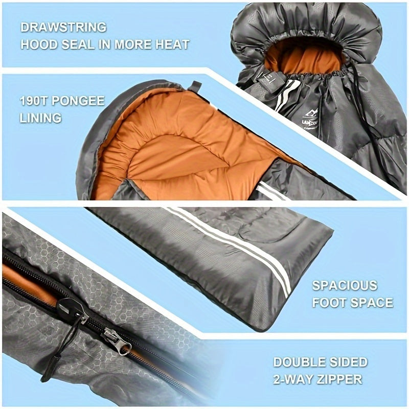 Lightweight 3-Season Adult Sleeping Bag