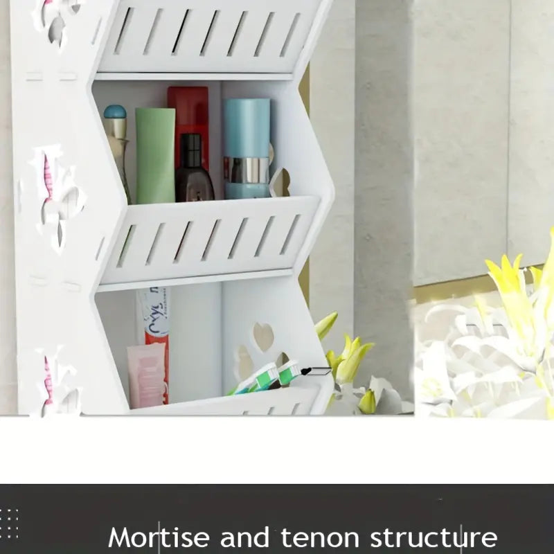 Vinyl Hanging Bathroom Storage Rack - Shelf Butterfly Large