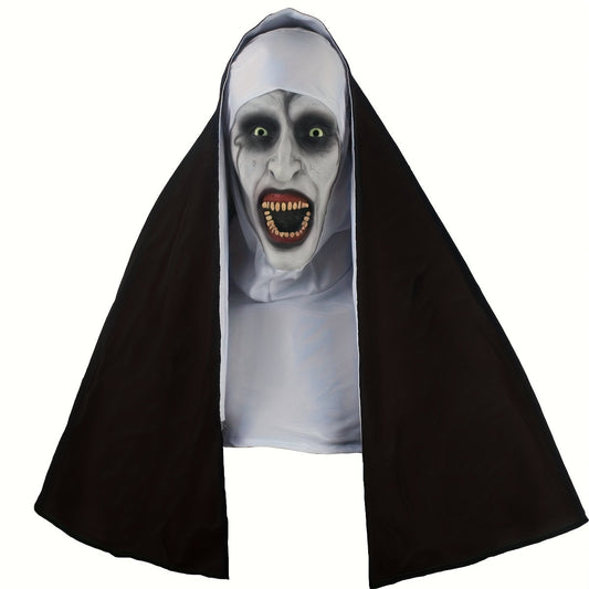 Nun Mask Horror Costume for Adults