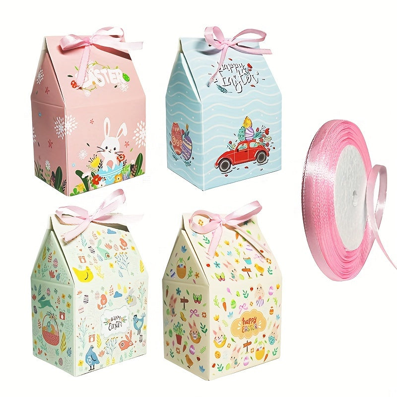 24-Pack Easter Treat Boxes with Ribbon
