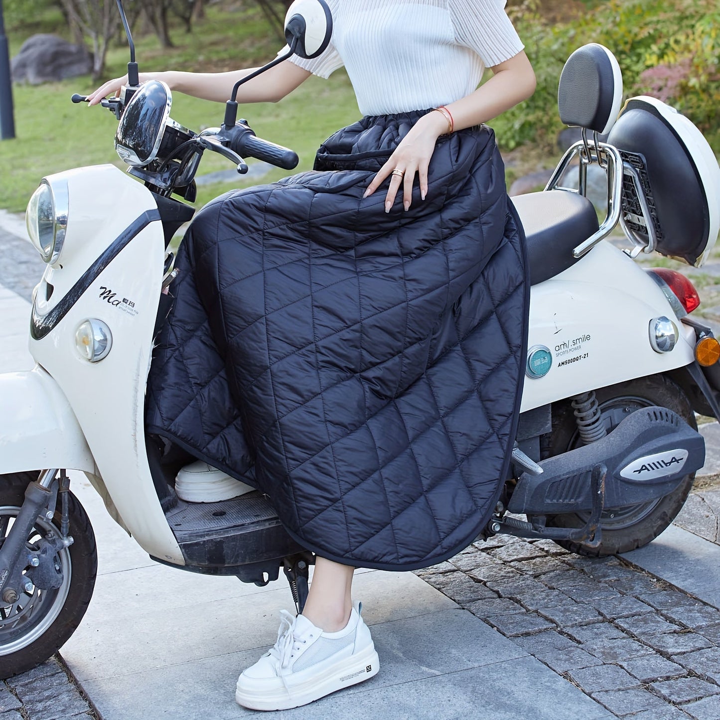 Fleece Motorcycle Leg Warmer for Bikes & Scooters