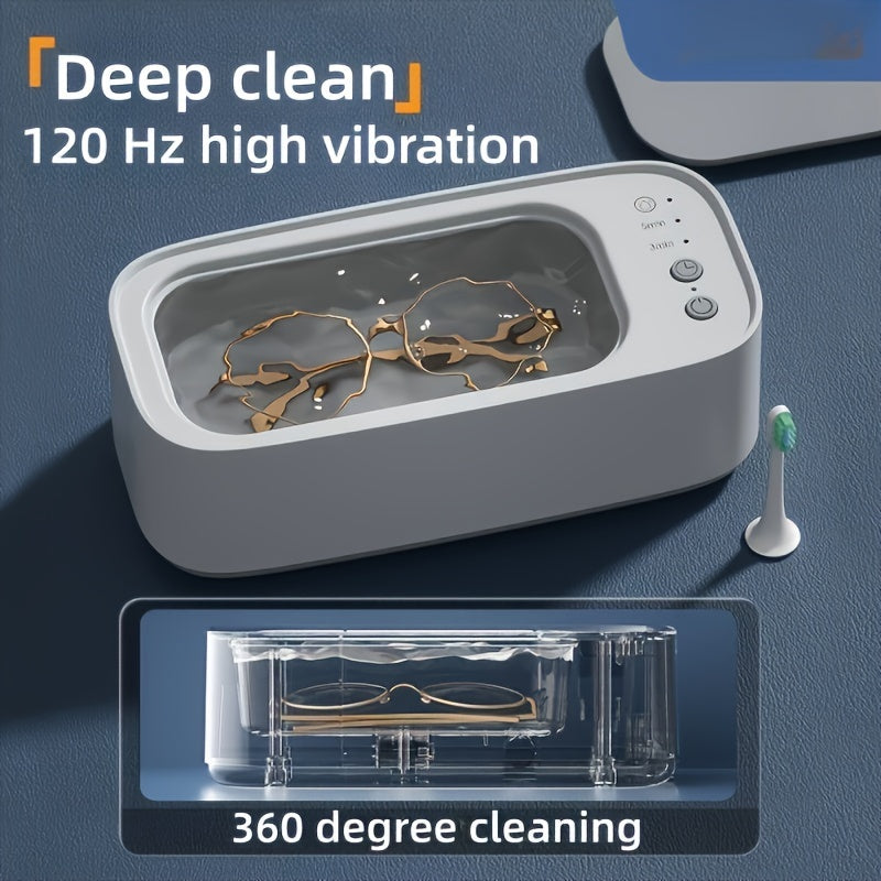 Compact Ultrasonic Jewelry Glasses Cleaner
