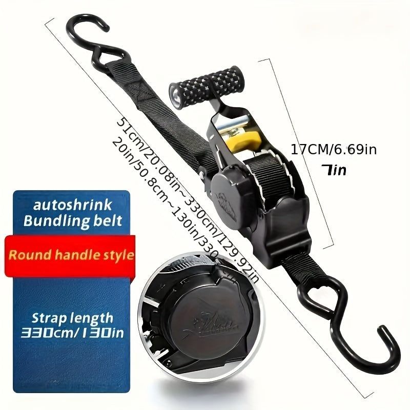 Retractable Outdoor Heavy-Duty Aluminum Cargo Strap