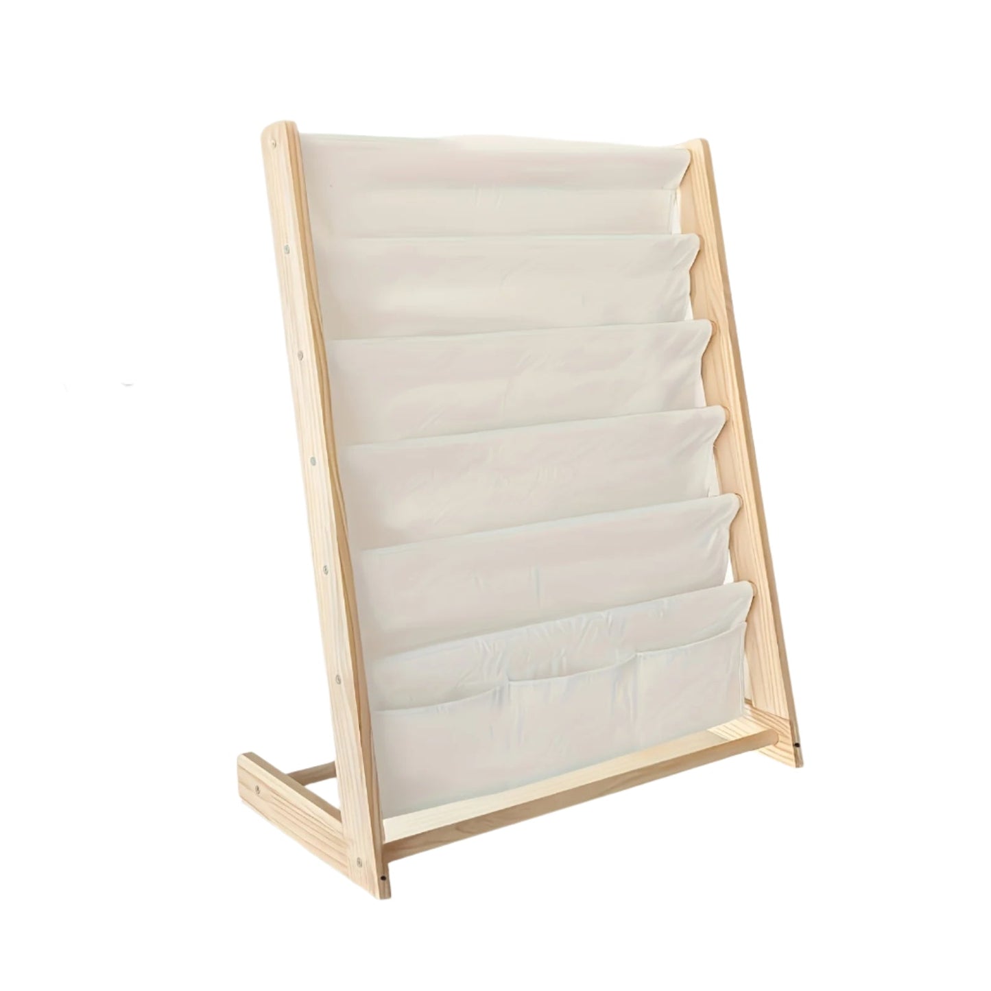 Wooden Bookshelf with Legs with Open Storage